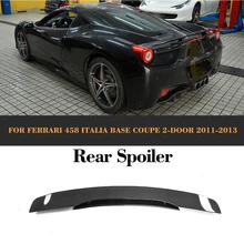 Углеродное волокно задний багажник двойной спойлер крыло для Феррари 458 Италия 2 двери 2011 2012 2013 База купе