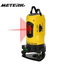 Бытовой 2 линии перекрестный лазерный уровень 360 Поворотный крест линия выравнивания можно использовать с наружный приемник вертикальные и горизонтальные