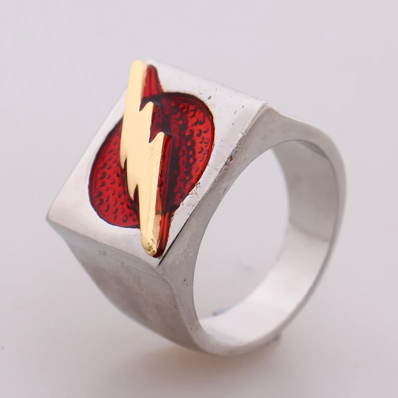 2016 Marvel The Flash Superhero Ring with Gold Flash Lighting Logo
