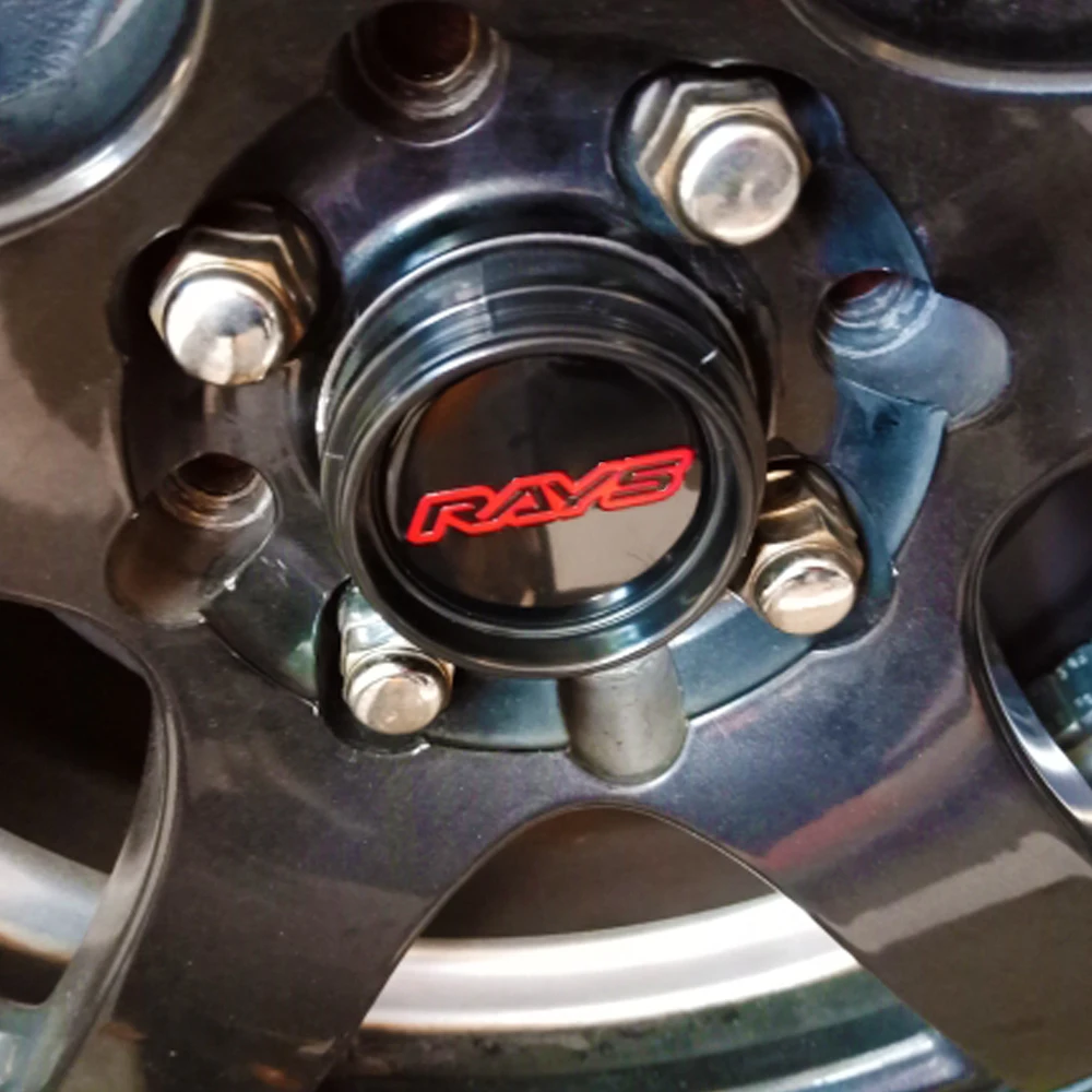 4 pcs Rays Wheel Center Caps 66mm For RAYS Racing TE37 rim Emblem Hub