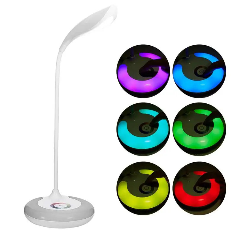USB Rechargeable LED Dimmable Desk Lamp Touch Sensitive ...