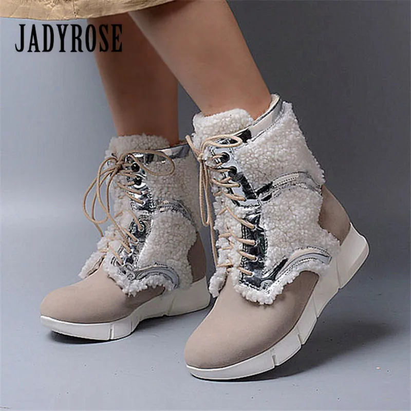 Jady Rose/Новинка 2020 года; зимние женские теплые ботинки; модные ботинки на меху; женские ботинки на резиновой платформе; удобные ботильоны на шн... Jady Rose/Новинка 2020 года; зимние женские теплые ботинки; модные ботинки на меху; женские ботинки на резиновой платформе; удобные ботильоны на шн...