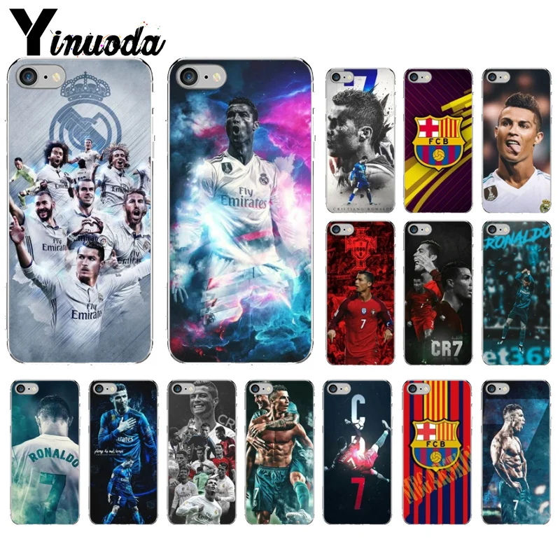 

Yinuoda Football Real Madrid Smart Cover Transparent Soft Shell Phone Case for iPhone X XS MAX 6 6S 7 7plus 8 8Plus 5 5S XR