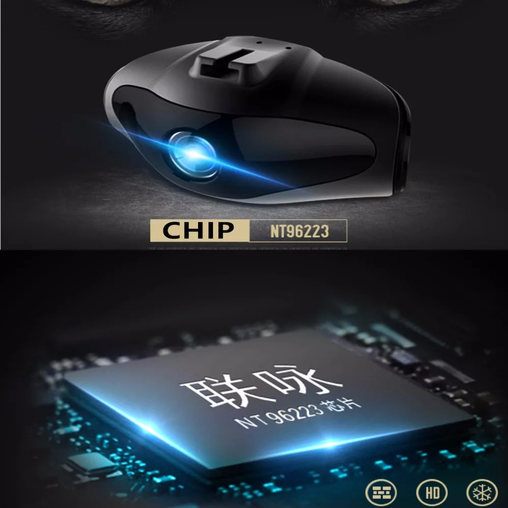 Скрытый мини видеорегистратор Novatek 96223 1 5 дюйма ЖК дисплей 140 градусов Full HD 1080 P для