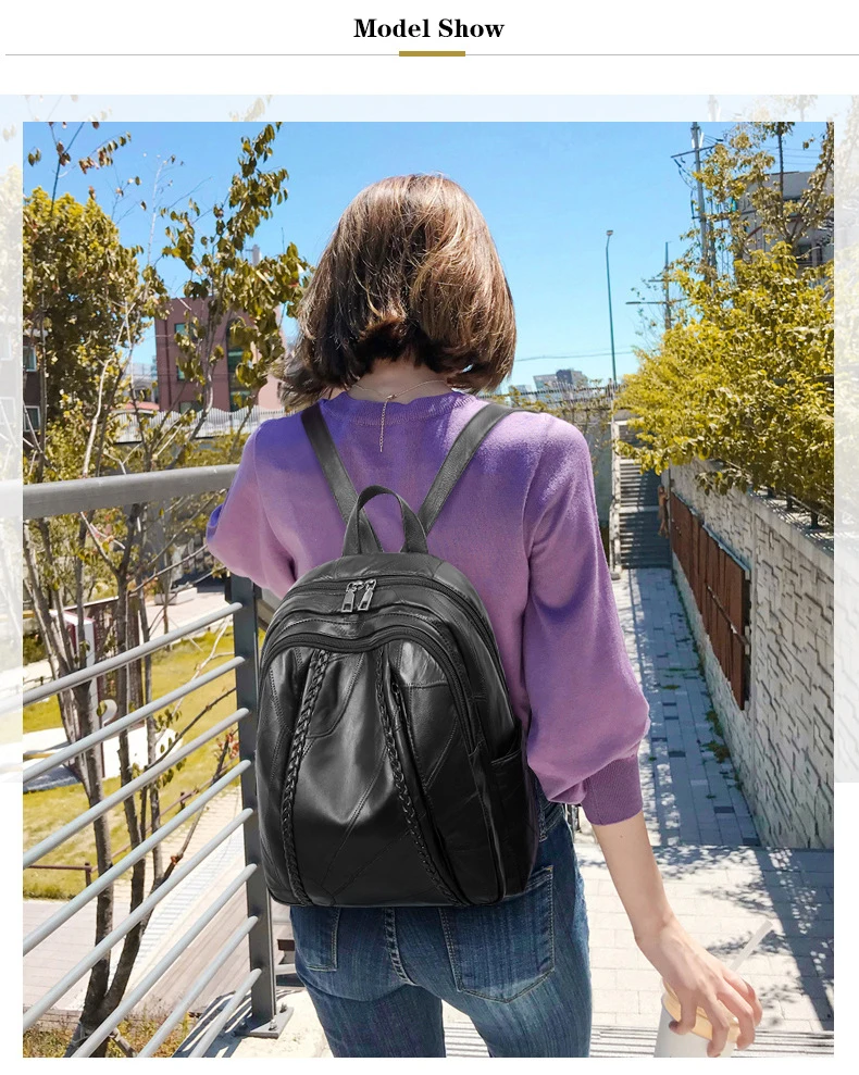 Школьный рюкзак из натуральной кожи, водонепроницаемые сумки на плечо, современная женская сумка, ткацкий узор, горячая распродажа