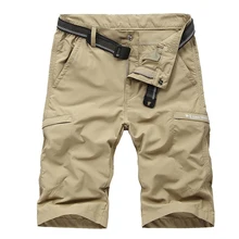 Летние шорты мужские военные повседневные короткие Homme быстросохнущие тонкие Бермуды мужские пляжные шорты размера плюс L-4XL мужские шорты