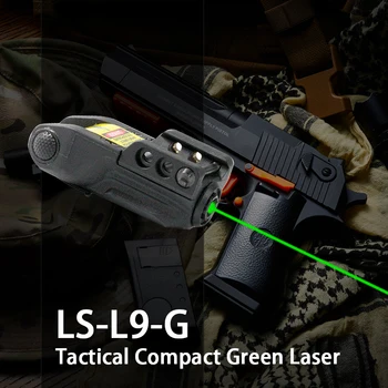 

Laserspeed Tactical Mini Pistol Green Dot Laser Adjustable Compact Sight Fit Rail Mount 20mm Hunting Scopes Airsoft Green Lazer