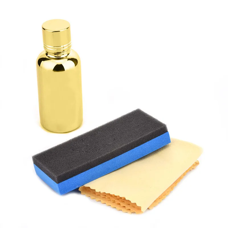 9H Car Liquid Ceramic Coat Auto Detailing Glasscoat Useful Anti scratch Polish Motocycle Paint Care In Gold Bottle|paint care|ceramic coatcar polish