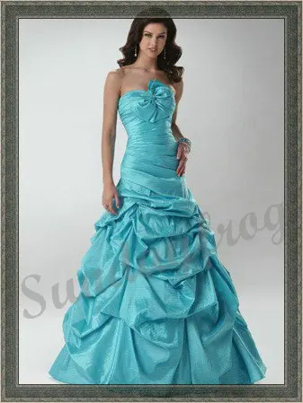 ruched ball gown