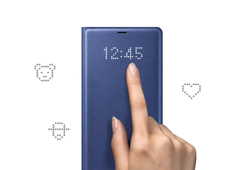 samsung светодиодный чехол Smart Cover чехол для телефона для samsung Galaxy Note8 N9500 N950F Note 8 функция сна карман для карт