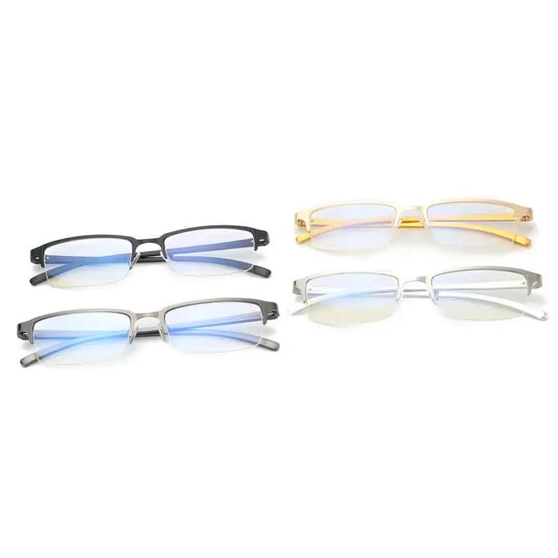 Квадратная оптика стильная оправа для очков мужские и женские металлические полуоправы очки по рецепту очки