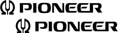 Для 2 x Pioneer Logo Sticker Grafik Aufkleber ferben Auswahl различных размеров|Наклейки на автомобиль| |