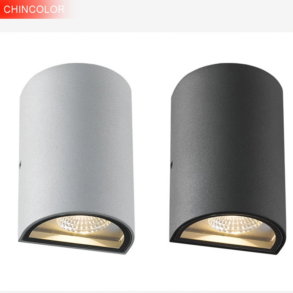 Us 28 08 25 Off Led Wall Light 6w Half Cylindrical Porch Outdoor Lamp Ac85 265v High Quality Up And Down Fohallway Corridor Il In