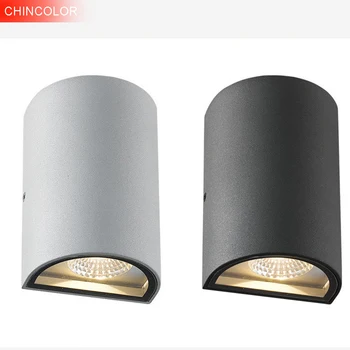 

LED Wall Light 6W Half Cylindrical Porch outdoor wall lamp AC85-265V High quality up and Down FoHallway Corridor Wall Light IL