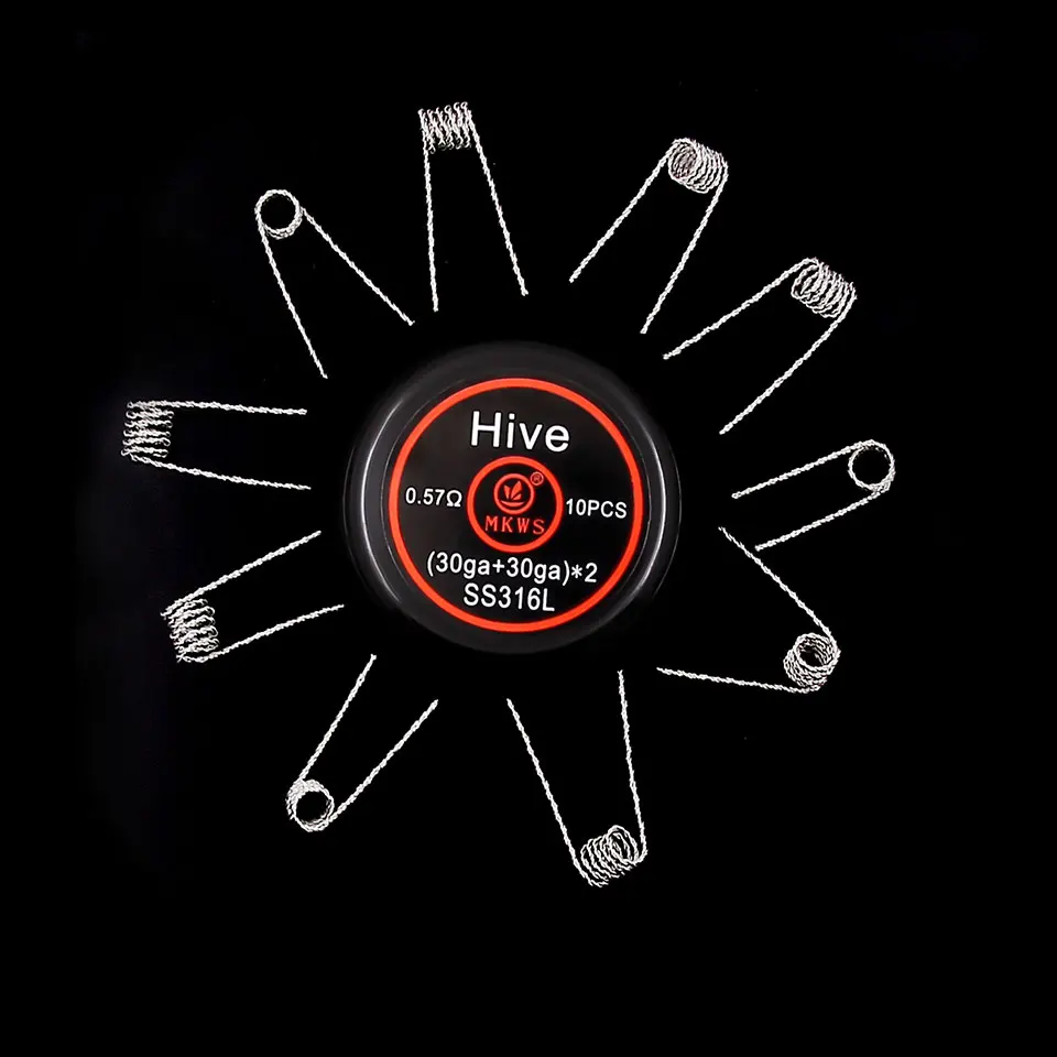 Готовые провода Hive SS316L 0 57ohm NI80 46ohm катушки сопротивления нагреву для rda rta rdta