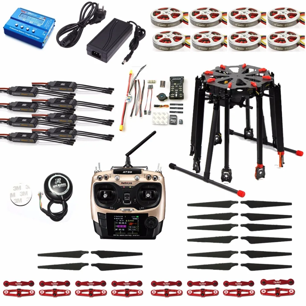  DIY Foldable GPS RC Racer Tarot X8 TL8X000 Pro 8-Axis Frame 350KV 40A PX4 32 Bits Flight Controller