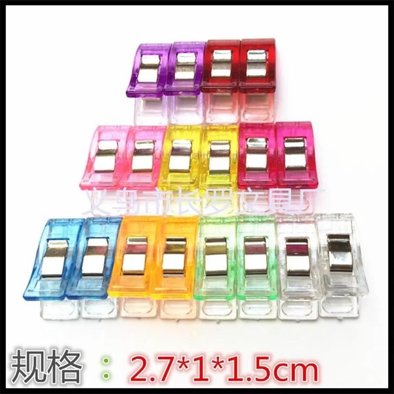 

50Pcs/Lot Small Size 27mm Mini Plastic Clips For Photo Clips Clothespin Craft Decoration Clips Postcard Clips Home Decoration