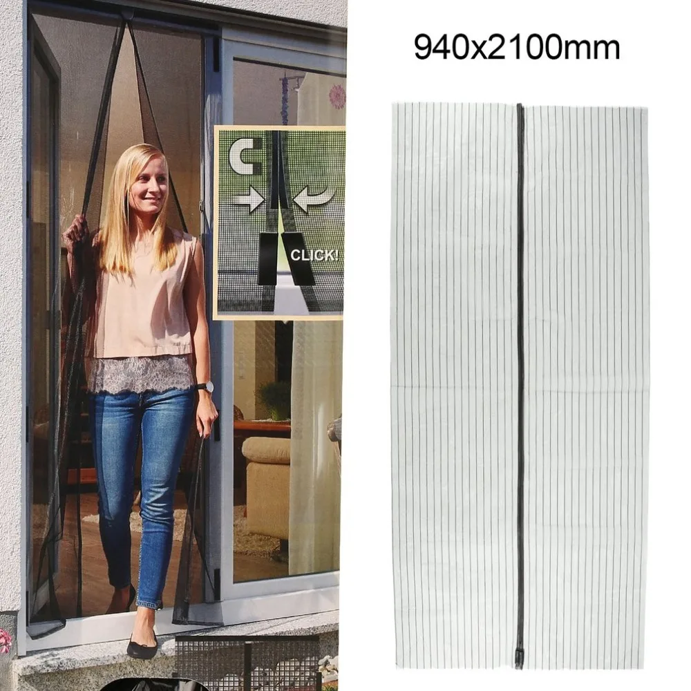 

Summer Magnetic Mesh Net Curtains Anti Mosquito Insect Fly Bug Curtains Automatic Closing Door Kitchen Screen Curtains Dropship