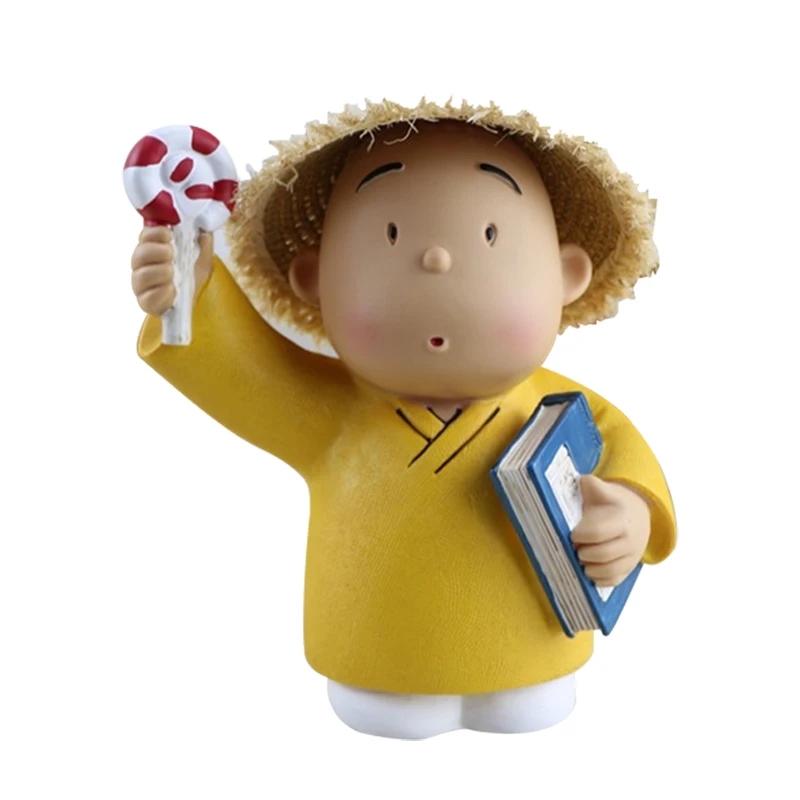 

Mini Craft Hat Small Monk Gelatin Piggy Bank Creative Home Crafts Silicone Piggy Bank Children Money Box Desktop Ornament