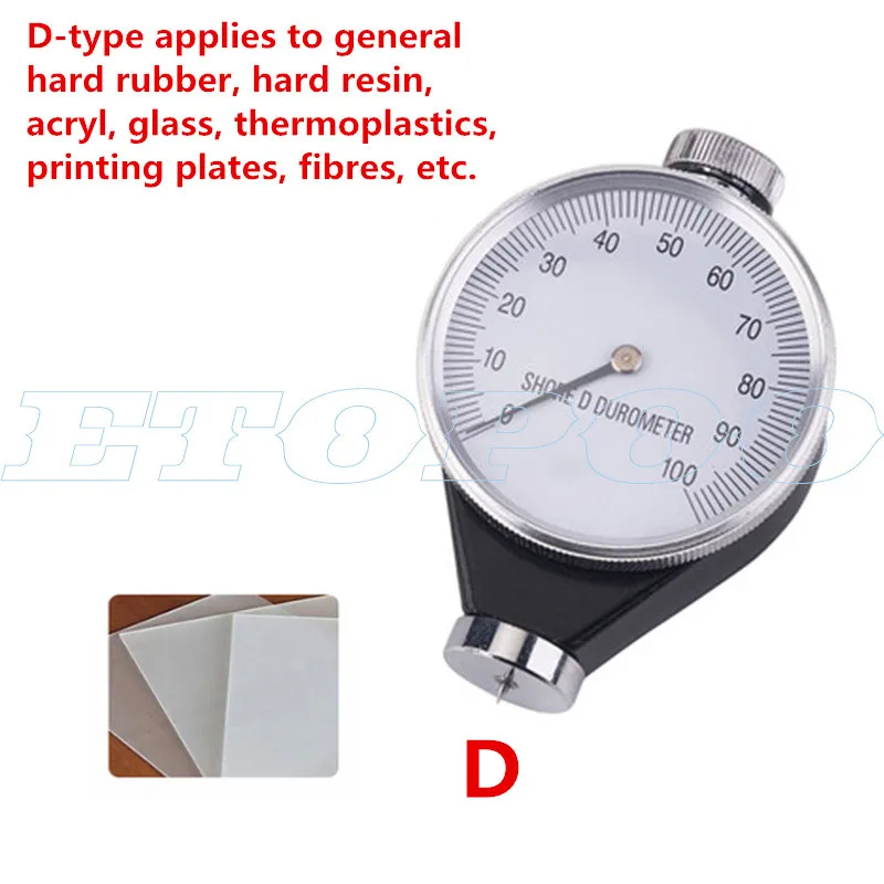 Shore Type A/O/D Rubber Tire Durometer Hardness Tester Meter 0-100 HA sclerometer hardness tester
