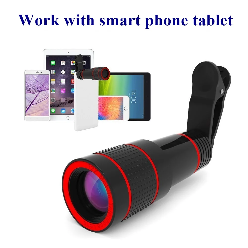 Tongdaytech Универсальный 12X зуммируемый телеобъектив оптический телескоп фотокамера