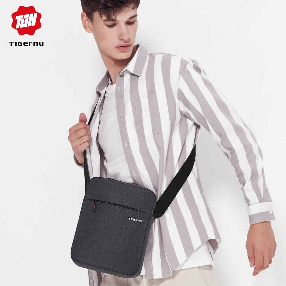Bolsa de mensajero de marca Tigernu para hombre, bolsa de hombro impermeable de alta calidad para mujer, bolso de viaje de negocios, bandolera Bolsa de mensajero de marca Tigernu para hombre, bolsa de hombro impermeable de alta calidad para mujer, bolso de viaje de negocios, bandolera