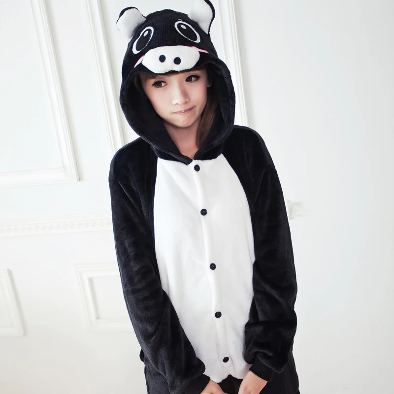 black pig onesie