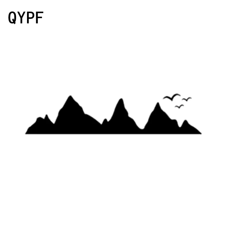 QYPF 16.7cm*4.8cm Mountains Can Surround Birds Delicate Vinyl Vivid Car Sticker Window Decal C18-0336 | Автомобили и мотоциклы