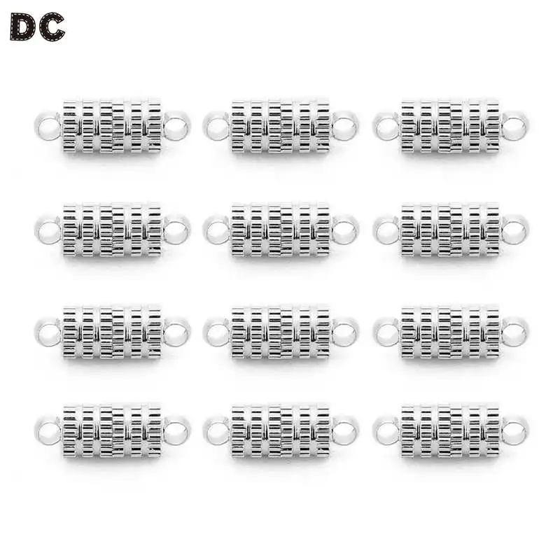 

DC 5Pcs/Lot White K Copper Gear Magnet Clasp For Diy Jewelry Accessories Personality Connector Clasps For Diy Making Findings