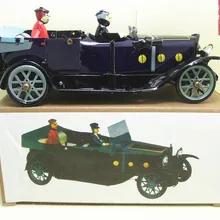 Античный олова игрушка Ветра до игрушки корабля металла робот/автомобиль/поезд коллекции Фотографии реквизит рождественский подарок MS807