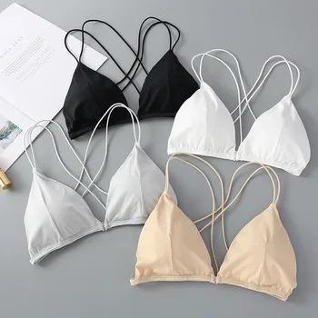

Thin Strap Wireless Front Closure Bra Seamless Push Up Bras For Women Soutien gorge Tops Sexy Lingerie Backless Comfort Bralette