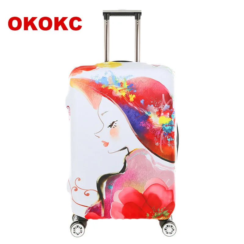 OKOKC Travel Luggage Protective Covers For 18 30 Inch Suitcase Elastic Luggage Cover Suitcases ...