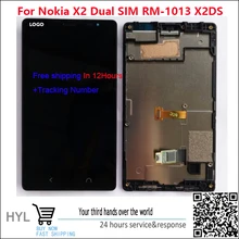 100 Original New For Nokia X2 Dual SIM RM 1013 X2DS LCD display screen touch screen