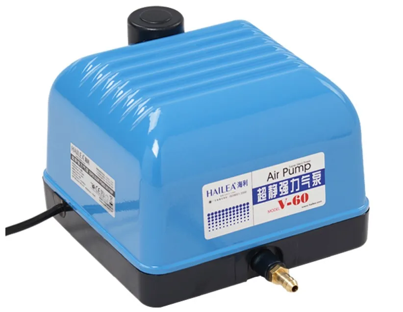 

Hailea V 10 20 30 60 Diaphragm Air Pump for Aquarium Fish Septic Tank Air Blower Hydroponics Pond Air Compressor
