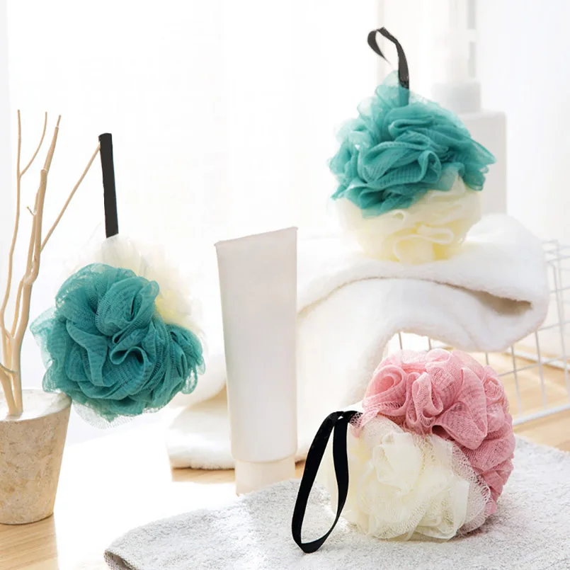 Лента двухцветная Ванна BallLarge Body Чистящая сетка Wash Bath Ball дети взрослые цветок в