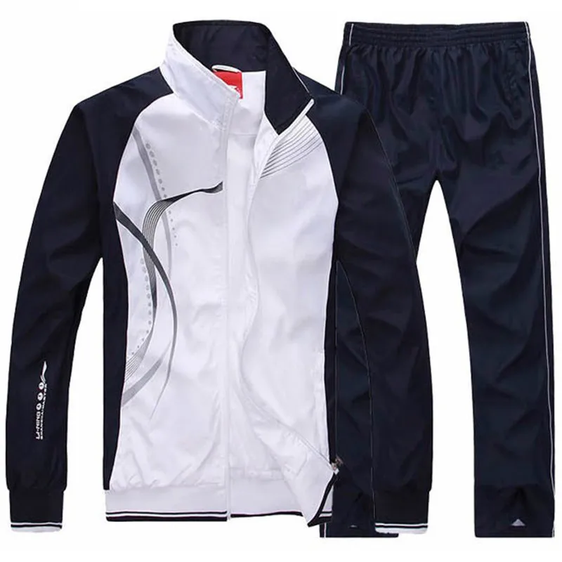 Men Clothing Tracksuit Set Men's Set 2019 New Spring Autumn Men  2 Piece Set Sporting Suit Jacket+Pant