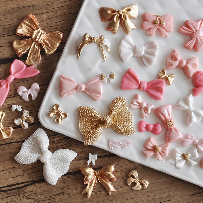 

3D Food Grade Soap Chocolate Moulds Bowtie 3D Silicone Mold DIY Baking Tools Cake Decorating Fondant Chocolate Moulds