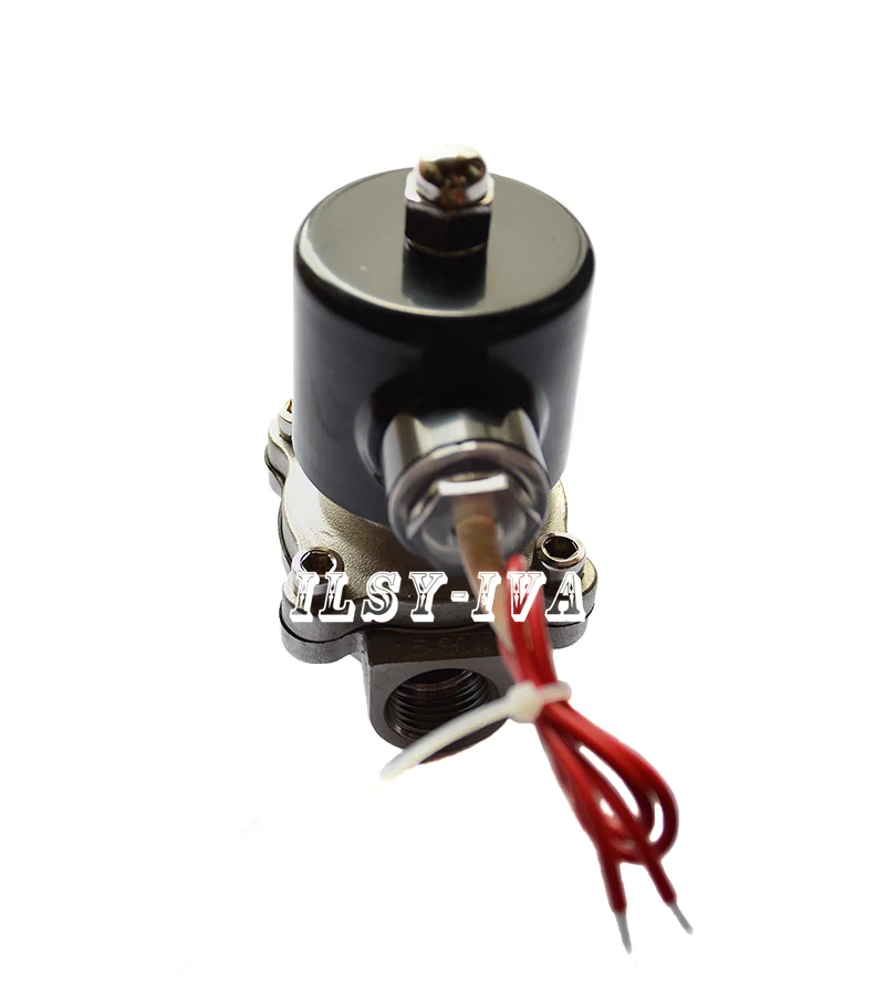 G1/" AC110V, AC220V, AC380V двухсторонняя нержавеющая сталь нормально закрытый Электрический электромагнитный клапан