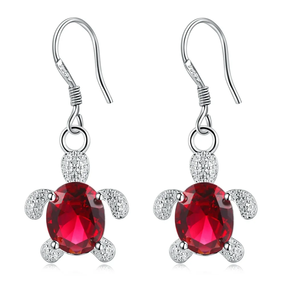 

Boho Female Sea Turtle Earrings cute turtle animal earring jewelry tortoise Stone Earrings For Women new hot