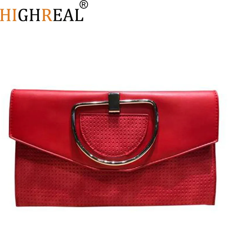 

HIGHREAL Fashion Women's Clutch Bag Leather Women Envelope Bag Clutch Evening Bag Female Clutches Handbag Drop Shipping