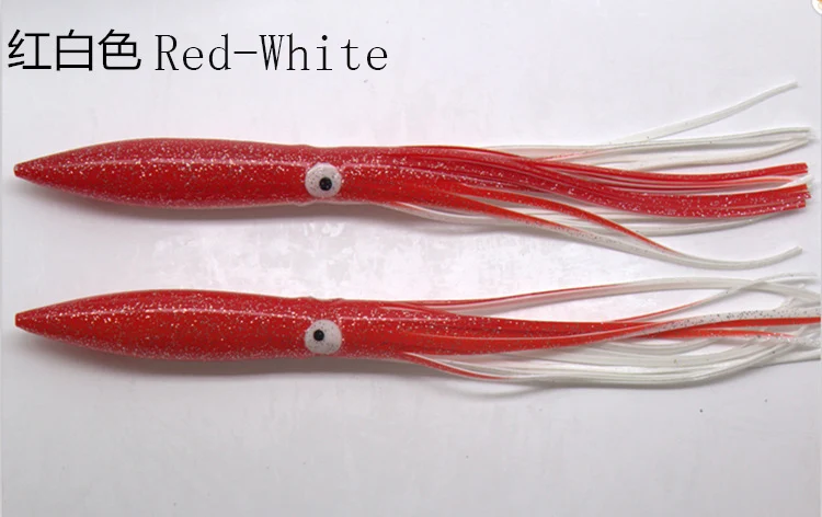 5pcs/lot 30cm/11.8inch Soft Bait Big Octopus Skirt Hoochie Squid Skirt  Lures Trolling Bait Pike sea dragon soft fishing lure