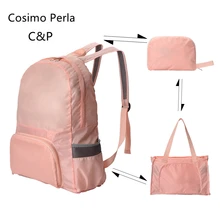 Nylon Foldable Women Travel Bags Short Trip Portable Shopping Bag duffle bag backpack Multifuction GYM Lightweight Hiking Bags