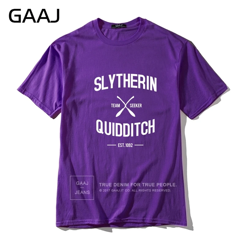 "Slytherin Quidditch Team" Футболка для женщин топы для влюбленных женская футболка тонкая женская одежда однотонная дизайнерская футболка