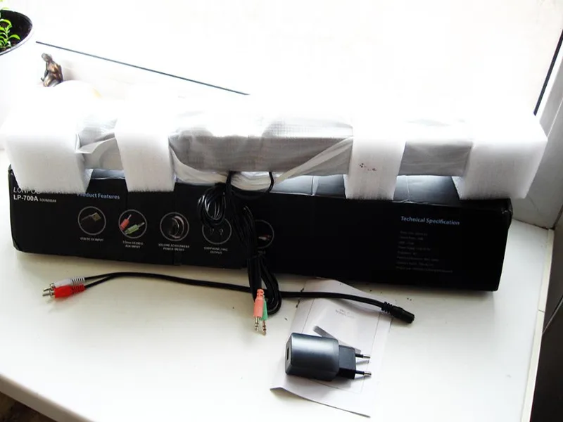 Lonpoo Soundbar USB Динамик для компьютера стерео звук S Наушники MP3 Саундбар ТВ PC iphone