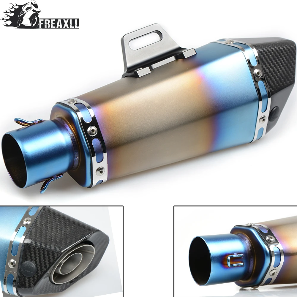 

36-51MM Universal Motorcycle Exhaust Pipe muffler Dirt Bike With DB Killer For KTM EXC 250 BMW G 310 R Kawasaki Z 750 800 Ninja