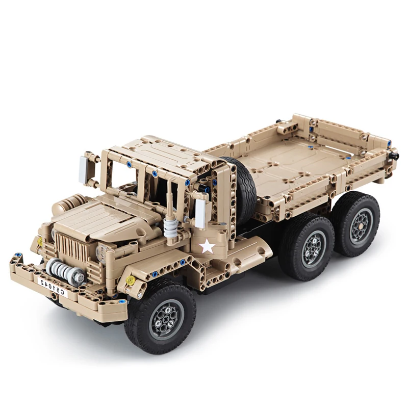 

545pcs WW2 Army Series Building Blocks Remote Control RC Trucks Compatible with Legoing Military Weapon Vehicles DIY Model Toys