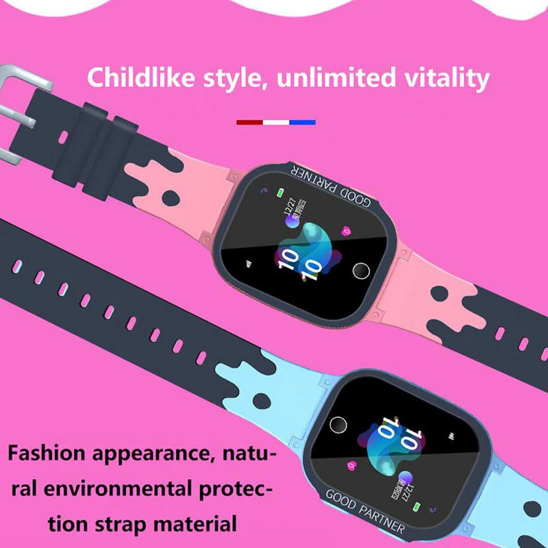 

Touch Screen Kids safety Wristwatch Camera GPS Tracker Bracelet Waterproof Positioning Call Children's Smart Alarm SOS Watch