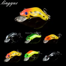 New 1PCS Hard Plastic Frog Fishing Lure 3d eyes Swimbait Crankbait Bait Isca Artificial Bait Free Shipping