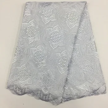 

2018 African Dry Lace Fabrics High Quality Cotton Lace Fabric Swiss Voile With Stone Swiss Voile Lace In Switzerland for sewing