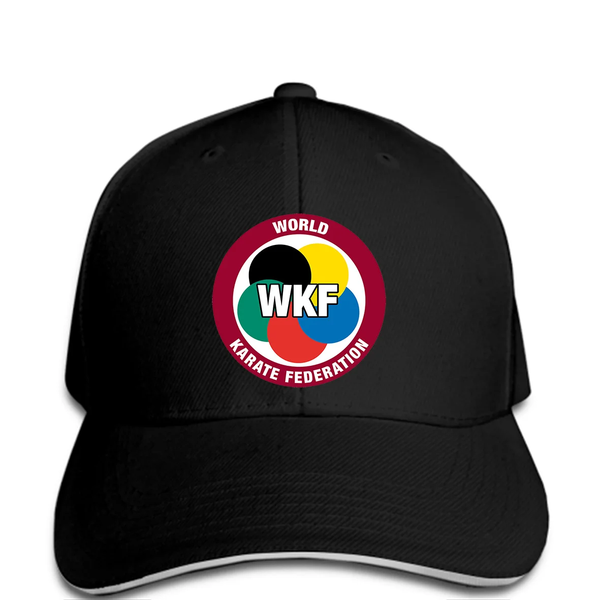 Новая мужская белая шляпа с логотипом WKF World Karate Federation, модная новая бейсболка